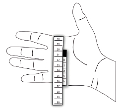 jak změřit velikost rukavic