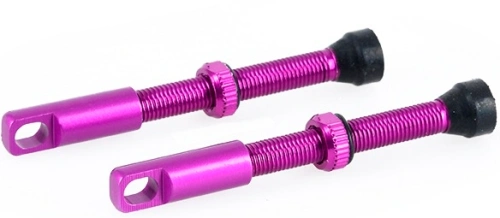 Ventilek pro bezdušové aplikace, OXFORD (fialová, vč. čepičky, slitina hliníku, délka 48 mm)