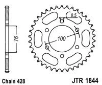 Řetězová rozeta JT JTR 1844-48 48 zubů, 428 JTR1844.48 727.50.27