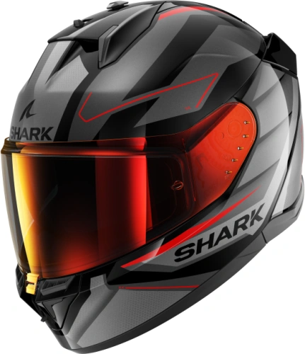 SHARK D-SKWAL 3 SIZLER barva černá/červená/matná/šedá