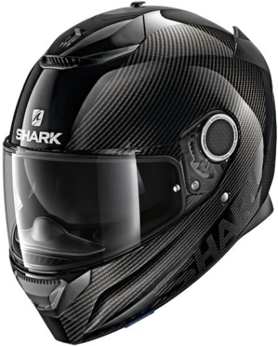 Helma na motorku SHARK SPARTAN Carbon1.2 Skin - černá DKA