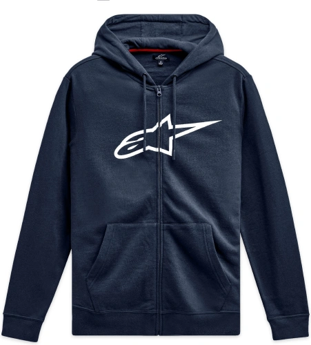 Mikina AGELESS ZIP HOODIE 3, ALPINESTARS (modrá/bílá)