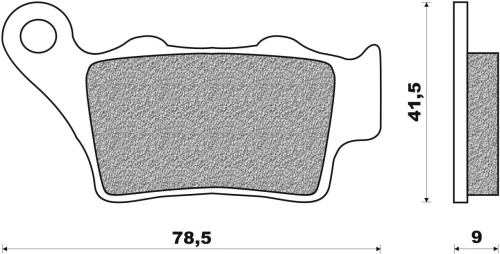 Brzdové destičky (směs OFF ROAD DIRT SINTERED) NEWFREN (2 ks v balení) M502-420