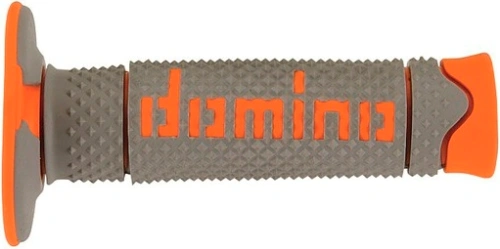 Gripy A260 (offroad) délka 120 mm, DOMINO (šedo-oranžové) M018-153