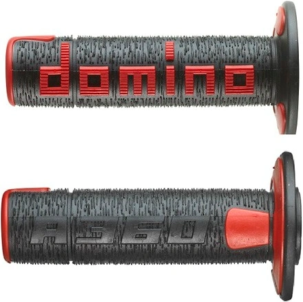 Gripy A360 (offroad) délka 120 mm, DOMINO (černo-červené) M018-186