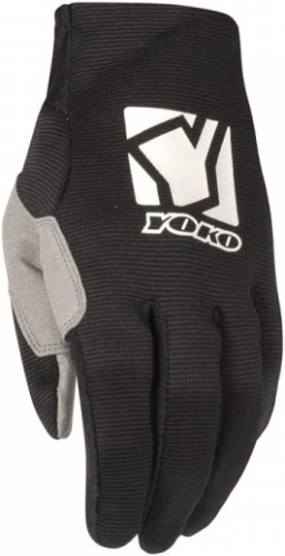 Motokrosové rukavice YOKO SCRAMBLE černý / bílý