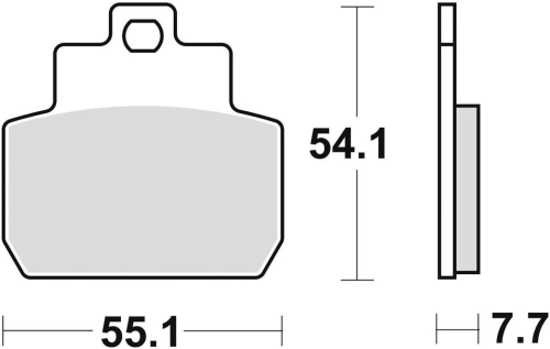 Brzdové destičky, BRAKING (semi-metalická směs SM1) 2 ks v balení M501-187