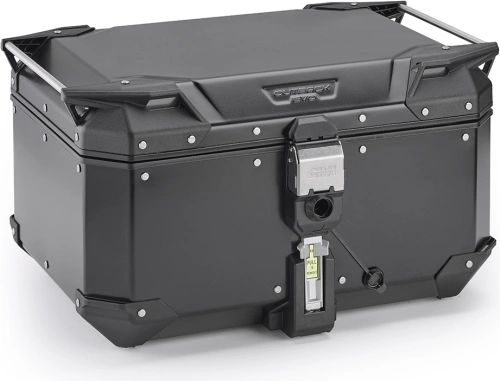 OBKEV58B černý horní kufr GIVI Trekker Outback EVO hliníkový (Monokey topcase), bez zámku, 58 l.