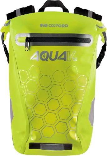 Vodotěsný batoh AQUA V12, OXFORD (žlutá fluo, objem 12 L)