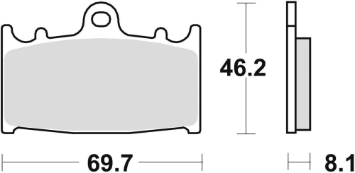 Brzdové destičky, BRAKING (sinterová směs CM55) 2 ks v balení M501-205