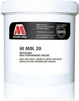 MILLERS OILS Hi Moly Grease 20 - vazelína na bázi lithiového mýdla a molybden disulfidu, na hřídele 500 g