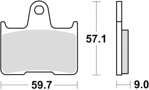 Brzdové destičky, BRAKING (sinterová směs CM56) 2 ks v balení M501-284