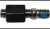 Adaptér závitu zrcátka M8x1,25 pravý/ M8x1,25mm pravý - černá PW304-045
