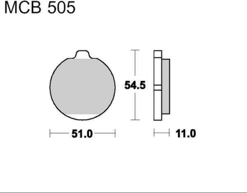 Brzdové destičky LUCAS MCB 505 organické 1524 787.14.03