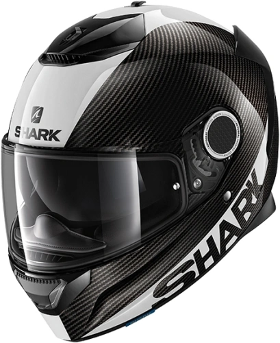 Helma na motorku SHARK SPARTAN Carbon1.2 Skin - bílá/černá