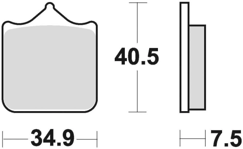 Brzdové destičky, BRAKING (semi metalická směs CM66) 2 ks v balení M501-299