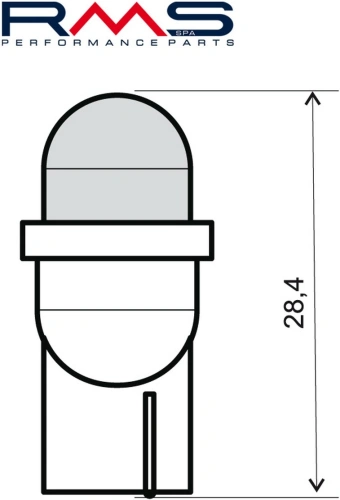 Žárovka RMS 246510565 Led 12V, T10 W2.1X9.5D bílá (2ks) RMS.246510565