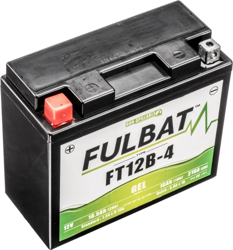Baterie 12V, FT12B-4 GEL, 12V, 10Ah, 210A, bezúdržbová GEL technologie 150x69x130 FULBAT (aktivovaná ve výrobě) M310-232