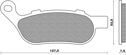 Brzdové destičky (směs ROAD HD SINTERED) NEWFREN (2 ks v balení) M502-772