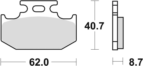 Brzdové destičky, BRAKING (sinterová směs CM44) 2 ks v balení M501-247