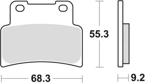 Brzdové destičky, BRAKING (sinterová směs CM55) 2 ks v balení M501-232