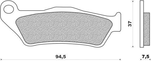 Brzdové destičky (směs OFF ROAD DIRT ORGANIC) NEWFREN (2 ks v balení) M502-427