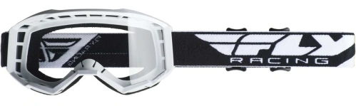 Brýle FOCUS 2019, FLY RACING - USA (bílé, čiré plexi bez pinů)