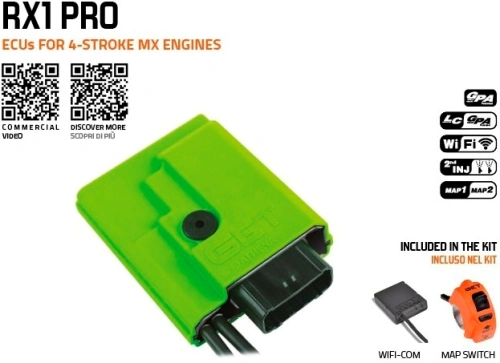 Řídící jednotka RX1 PRO s přepínačem MAP, GET (kit-ECU+přepínač MAP+WifiCOM) M020-001