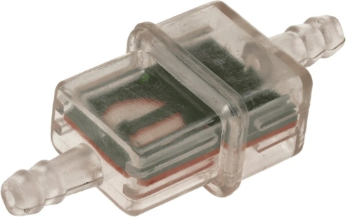 Palivový filtr hranatý s kovovým sítkem, Q-TECH (pro vnitřní průměr hadice 5-6 mm) M202-228