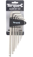 Sada prodloužených, zahnutých imbusů ALLEN KEY SET TORQUE, OXFORD (1,5 až 10 mm)