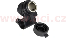 Zásuvka 12V standard s objímkou pro uchycení k řidítků a trubkám o průměru 22 a 25 mm, OXFORD (1)