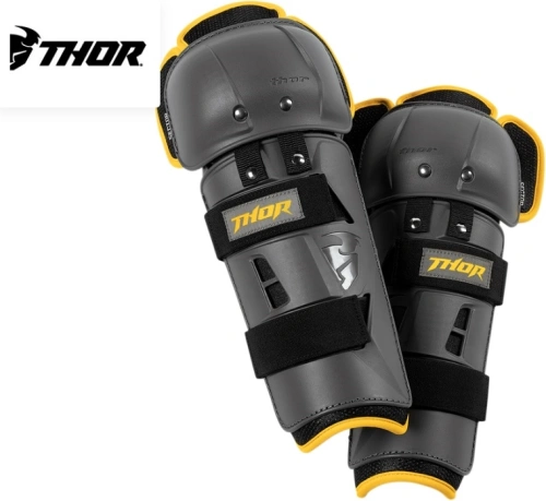 Chrániče kolen Thor Sector GP (CE) - černá/šedá/žlutá