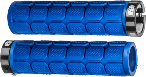 Gripy LOCK-ON se šroubovacími objímkami a větší tl. úchopu, OXFORD (tmavě modré, délka 130 mm, 1 pár)