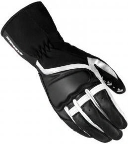 Dámské kožené motocyklové rukavice SPIDI Grip 2 - černé/bílé