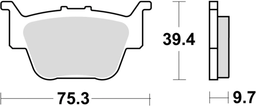 Brzdové destičky, BRAKING (sinterová směs CM44) 2 ks v balení M501-261