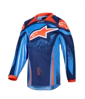 Dres RACER NOMUR KIDS, ALPINESTARS, dětské (tmavě modrá/oranžová/černá) 2026