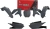 Sada plastů Yamaha, RTECH (limitovaná edice QUANTUM GREY, šedá, 5 dílů) M400-1290