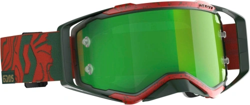 Brýle PROSPECT LIMITED SIX DAYS 19 PORTUGAL, SCOTT (červené/zelené, zelené chrom plexi s čepy pro slídy)