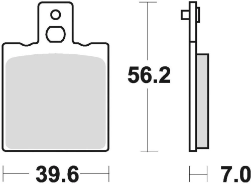 Brzdové destičky, BRAKING (semi-metalická směs SM1) 2 ks v balení M501-100