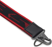 Klíčenka KEY HOLDER SHORT, SPIDI (černá/červená) (1)