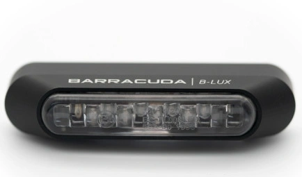 Univerzální LED koncové světlo BARRACUDA Micro Tiger, homologované "E" - černá