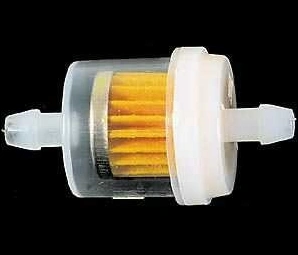 Benzinový filtr průhledný plast - kulatý, připojení 6mm PW461-764