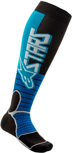 Ponožky MX PRO SOCKS 2021, ALPINESTARS (tyrkysová/černá)