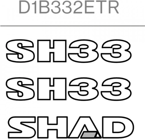 Samolepky SHAD D1B332ETR pro SH33