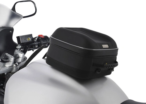 Tankbag na motocykl S-Series Q4s QR, OXFORD (černý, s rychloupínacím systémem na víčka nádrže, objem 4 l)