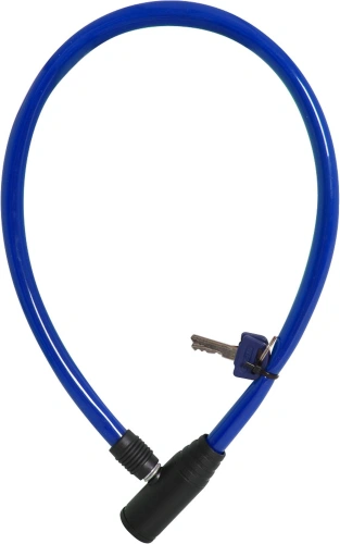 Zámek HOOP4, OXFORD (délka 600 mm, průměr lanka 12 mm, modrý)