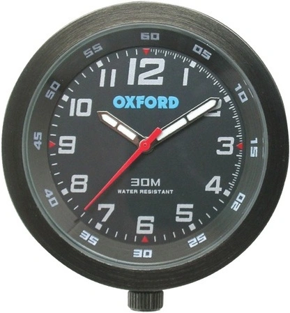 Analogové hodiny, OXFORD (černý rámeček, luminiscenční ciferník)