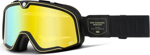 BARSTOW 100% - USA , brýle Caliber - zrcadlové žluté plexi