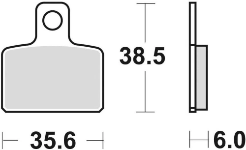 Brzdové destičky, BRAKING (semi-metalická směs SM1) 2 ks v balení M501-165