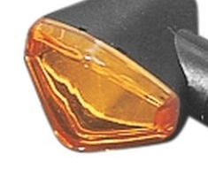Náhradní sklíčko pro blinkry Highway Hawk HEXAGON - oranžová, s homologací "E". 68-70200